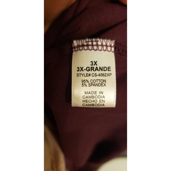 Zenana Premium Size 3X Pencil Skirt Plum Colored Stretchy - Picture 4 of 5